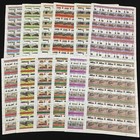 Tuvalu Trains Locomotives Sheets X 12 Mnh  600 Stamps   blk37  