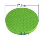 1pair Thick Round Eva Foam Yoga Knee Pad Elbow Fitness Non-slip Home Fitness