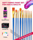 Fabric Paint  20 Colors Permanent Soft Fabric Paint Set For Clothes In Bottles  