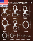 325pcs  Keychain Making Kit - Keychain Clip With Key Ring  Lobster Claw Clasp  S