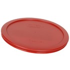 Pyrex  2  7202-pc   3  7200-pc   2  7201-pc  And  2  7402-pc Poppy Red Lids