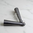 Hand-forged Medieval Iron Butt Cap Set Of 2     Steel End Cap For Spear Polearm