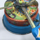 Vtg Tin Toy Spinning Carnival Ride Litho Rocket Wind Up Tilt A Whirl Need Repair