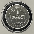 Coca Cola Polar Bear Collector Coin 1 Troy Oz  999 Fine Silver Round Coke Medal