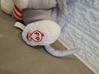 Vintage 1987 Fisher Price Puffalump Gray Christmas Holiday Mouse Plush Stuffed