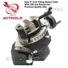 4  Inch Precision Tilting Rotary Table Hv 4 Slot With 100 Mm Vise Round Vice Usa