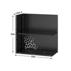 24 x12 x24  Steel Planter Metal Garden Planters Heavy Spliced Flower Planter Box