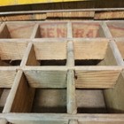 Vintage General Beverages Wooden Soda Crate Blue Yellow Tri Cities