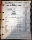 1951 Mopar Passenger Parts List P22 P23 S15 D41 D42 C51 C52 C53 C54 C55 D-13951