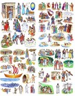 13 Bible Stories Felt Figures Set For Flannel Board - Precut   Ready To Use 