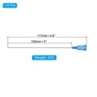 10 Pcs 22g 4 Inch Blunt Tip Dispensing Needles For Adhesive Glue  Blue