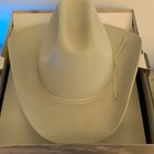 Stetson 5x Beaver Western Cowboy Hat Light Gray tan Size 7 1 8  57 