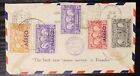 Ecuador Registered Air Mail Cover To France 1936 Lot af088