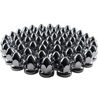 33mm Chrome Lug Nut Covers Push On abs Chrome Plastic Push-on Bullet Flanged