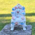 Vintage  Porcelain Chair Dollhouse Furniture Occupied Japan Miniature Sofa Chair