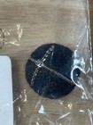 Authentic Chanel Cc Logo Rhinestone Heart  Button W Fabric Swatch