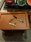 1 12 Dollhouse Miniature 2 Bottle Can Openers   Cork Screw Bar Pub Wine Decor