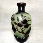 Collection Chinese Antique Old Beijing Glaze Carved Exquisite Crane Flower Birds