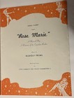 Rose Marie Musical Play Souvenir Program