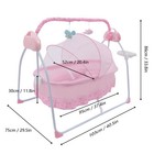 Electric Bluetooth Baby Cradle Swing Bassinet Rocking Crib Infant Bed Portable 
