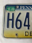 Expired Pennsylvania Dealer License Plate - 2009 Tag - Blue  White  Yellow