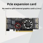 Slimsas Plx8749 Pcie To Sff8654-8i Expansion Graphics Card External M 2 Nvme U 2