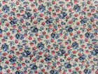  vintage Feed Sack  1930-50s Tiny Blue   Pink Flowers W  Tiny Dots 40 l X 37 w