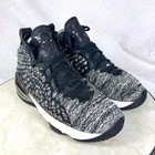 Nike Lebron 17 Basketball Shoes Youth 5 5 Black Gray Athletic High Top Y2k Shoes