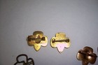 Vintage Retro Mixed Lot Girl Cub Scout Brownie Membership Pins Safety Pin Catch