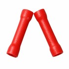 100pcs Butt Wire Connectors Crimp Terminals Electrical 22-18 Awg Red New