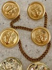 Mixed Lot Of 20 Vintage Brass Metal Buttons Military Crest Eagle Scovill Anchor