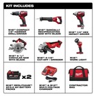 Milwaukee 2696-26 M18 High Performance Cordless Red Lithium-ion 6-tool Combo Kit