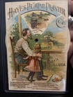 1880s Victorian Trade Card Hayes Pump   Planter  mechanical Advertisement 
