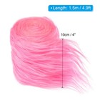 4 9ft X 4 In Faux Fur Fabric Precut Strips Plush Roll  Pink