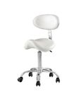Hydraulic Saddle Seat Salon Stool Rolling Salon Medical Spa Chair Adjustable