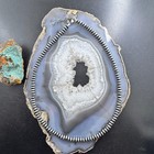 Sterling Southwestern Style 6 Mm Navajo Pearl Saucer Beads 18 - 20  Necklace