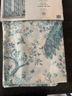 Laura Ashley Window Curtains Peacock  Blue Turquoise 2 Two Panels 38 X 84 New