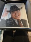 Larry Hagman Aka Jr Ewing Autographed 8  10 Portrait Photograph Original