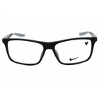 Nike Men s Eyeglasses Matte Black Rectangular Shape Full Rim Frame Nike 7272 001