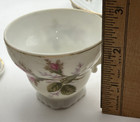 Vintage Moss Rose 10-piece Miniature Porcelain Doll Tea Set Pieces Lot