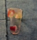 Vintage Clear Confetti Celluloid Finger Pick For Guitar  Banjo  Dobro From Japan