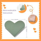 Leather Heart Bookmarks -  6 Pieces Cute Corner Page Book Marks For Teachers Stu