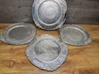Vintage Godinger Silver Art Silver-plated Ornate Baroque 11-5 8    Chargers  set 4