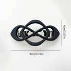 4pcs Matte Acrylic Celtic Knot Hair Barrettes Women Hair Styling Clips Daily