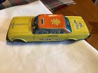 Vintage Mini Pressed Tin Metal Litho Taxi Cab Japan No Wheels  United Moving Tru
