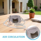 Small Animal Pet Carrier Bag Soft Breathable Hamster Flat Bottom Portable