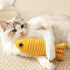 Cat Fish Toy Interactive Catnip Kicker Pillow Chew Toy Kitten Exercise Play Fish