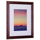 Craig Frames Wiltshire 236  Simple Red Hardwood Picture Frame With Single Whi   