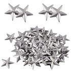 100pcs 1  Galvanized Mini Metal Barn Star Vintage Rustic No 1  100pcs