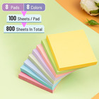 Sticky Notes 3x3 Inches  8 Pads  800 Sheets  8 Color Sticky Note Pads  Premium S